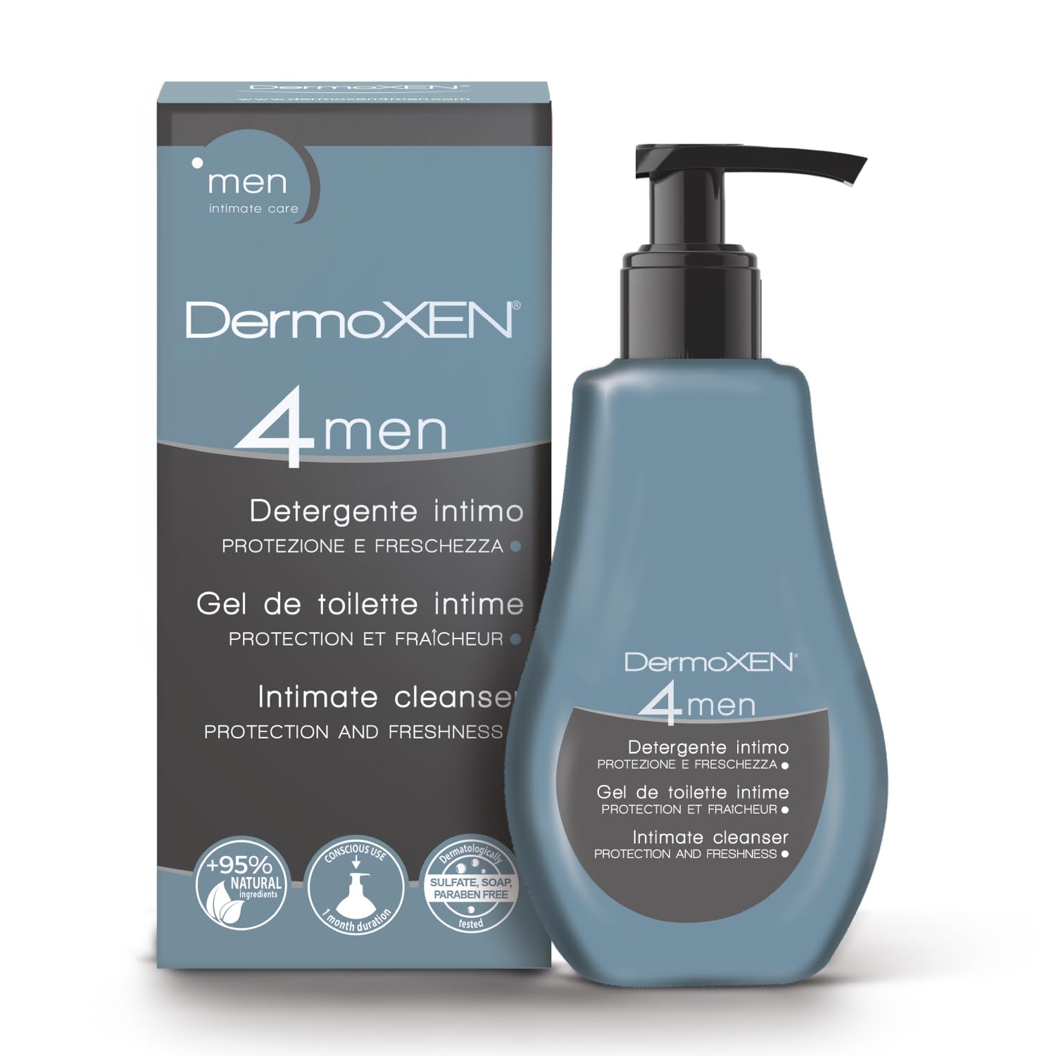 dermoxen-4men-savon-intime-homme-anti-odeurs-et-antibact-rien-doux-125-ml image 1