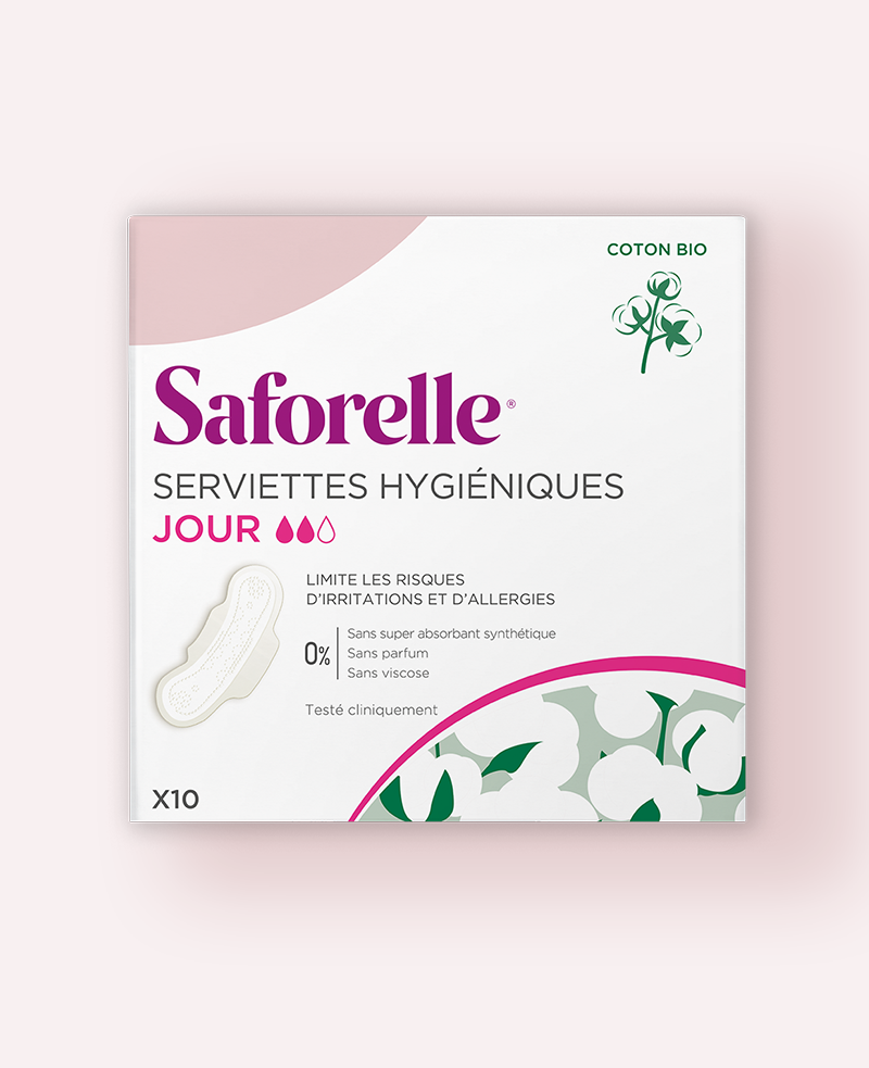 saforelle-serviettes-hygi-niques-jour-coton-bio-protection-jour image 1
