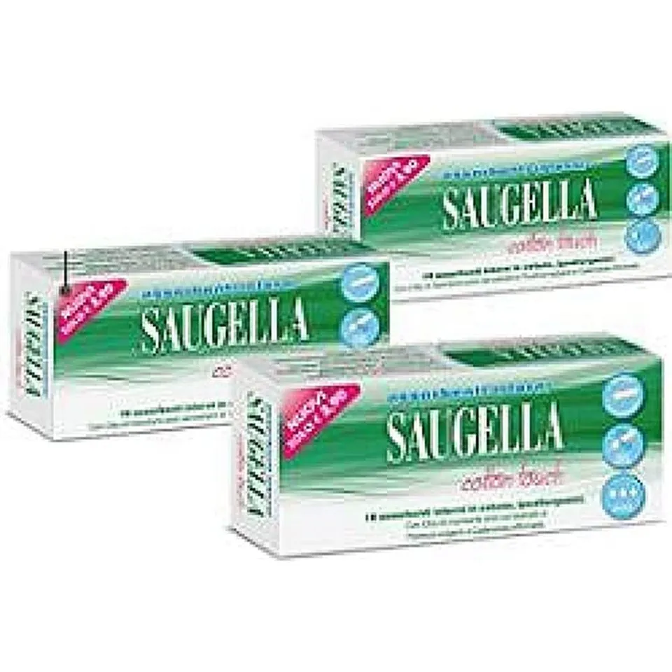 saugella-cotton-touch-serviettes-int-rieures-normales-en-coton-16-pi-ces image 1