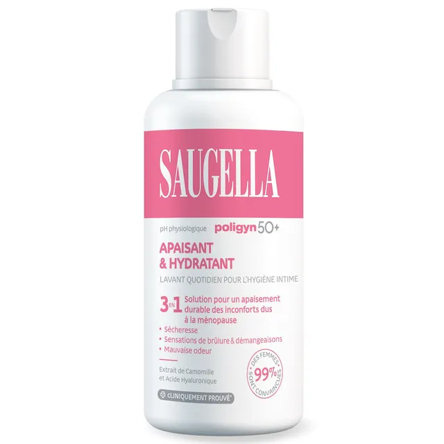 saugella-poligyn-50-nettoyant-intime-quotidien-m-nopause-ph-4-5-500-ml image 1