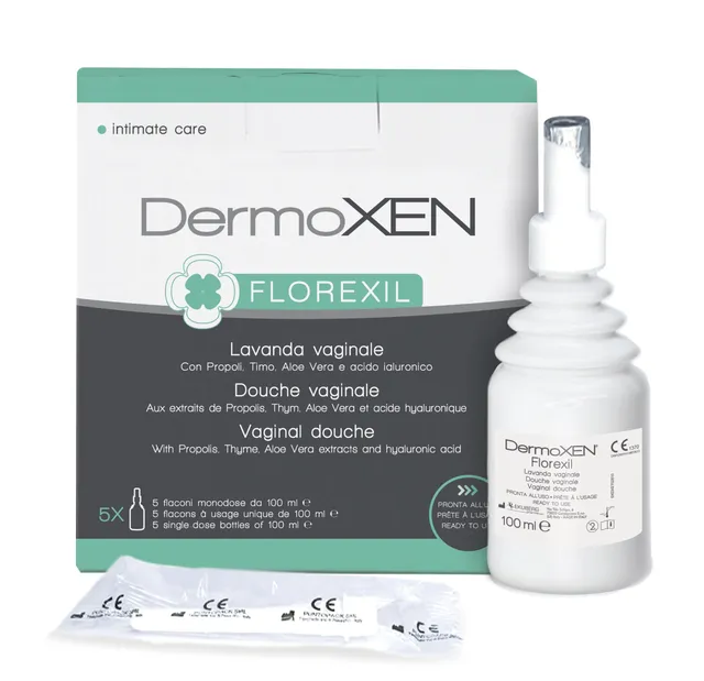 dermoxen-florexil-douche-intime-femme-anti-vaginose-et-vaginite-5-x-100-ml image 1