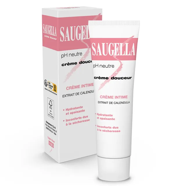 saugella-cr-me-douceur-hydratante-intime-s-cheresse-et-d-mangeaisons-30-ml image 1
